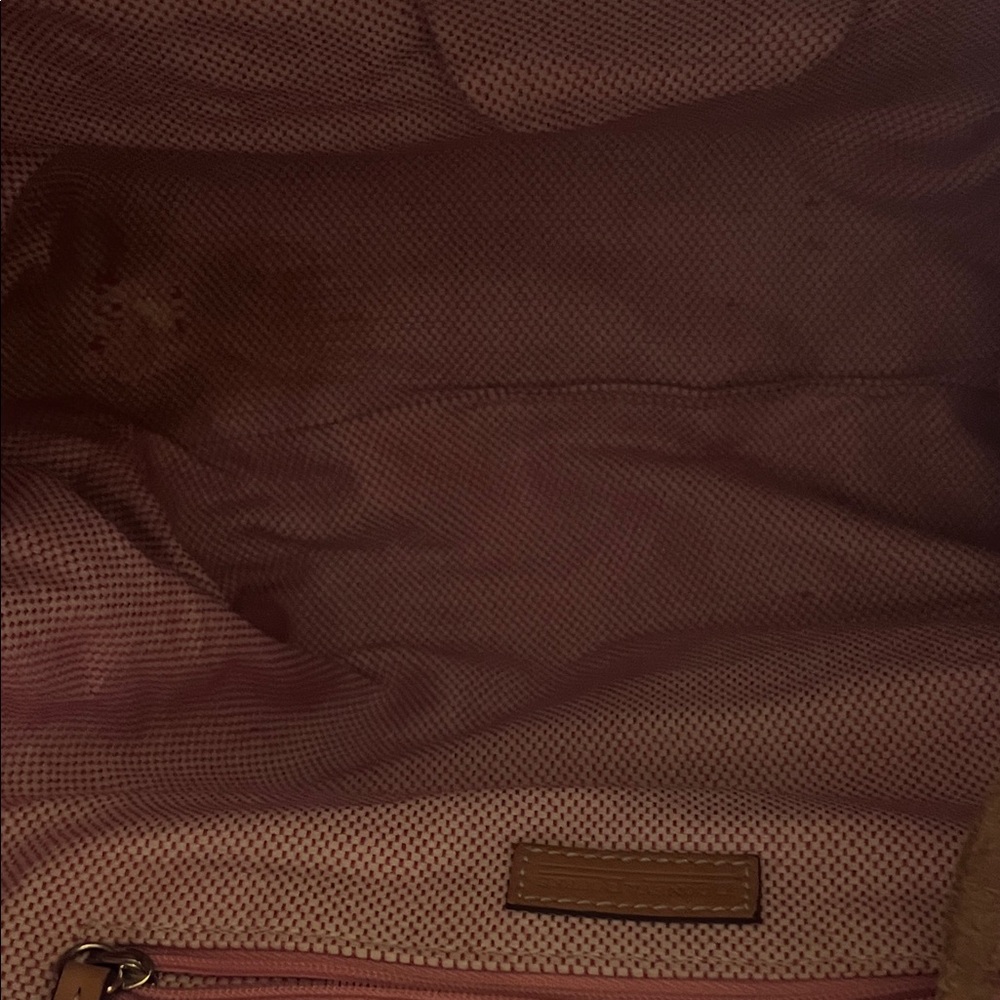 Dooney & Bourke Cream & Tan Logo Tote with Leather Trim - Picture 13 of 13